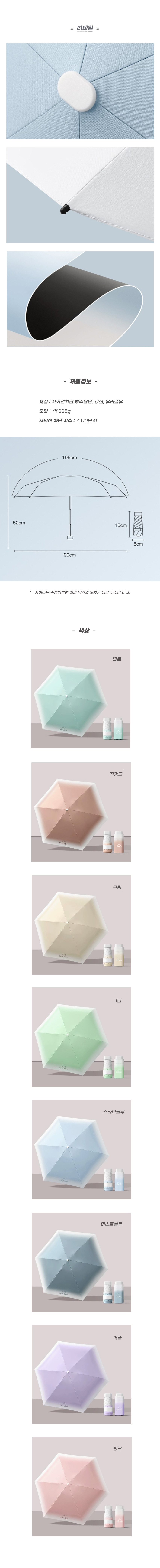 DS_L018 - 5단 미니 그라데이션 자외선 차단 양산 우산 (견적문의) 상세 2