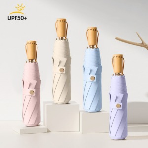 DS_L007 - 자외선 차단 원목 손잡이 우산 양산 (견적문의)